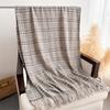 Полосатая клетчатая зимняя женская шаль из имитации кашемира, толстая теплая пашмина, шаль, накидка с кисточками, пончо, стола, эшарп