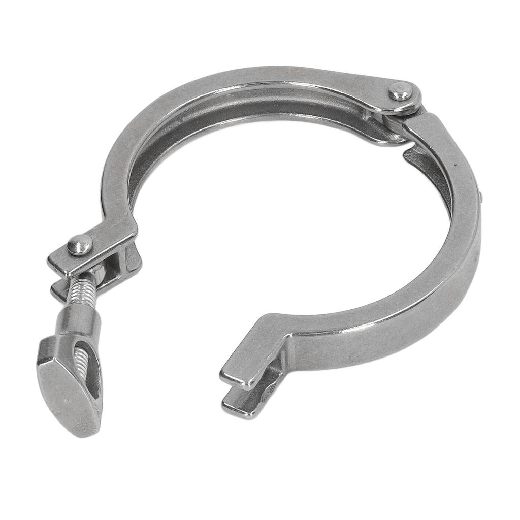 Sanitary Clamp 304 Stainless Steel Water Pipe Fixing Clamp Single Pin Heavy Duty Pipe Clip with