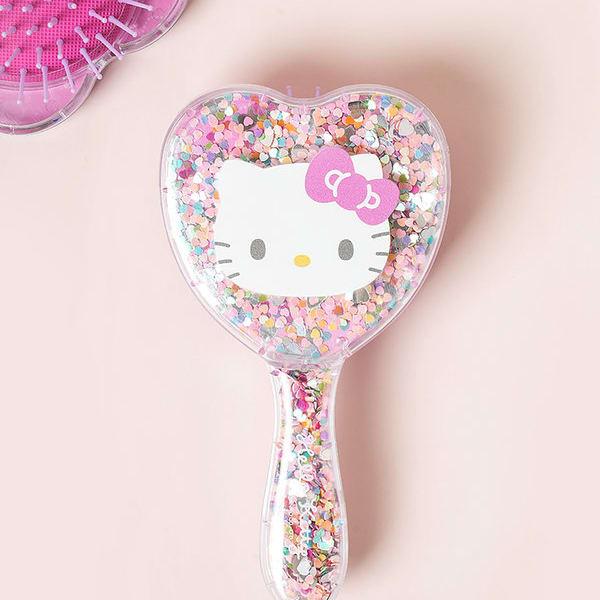 Расческа для волос с блестками Hello Kitty
