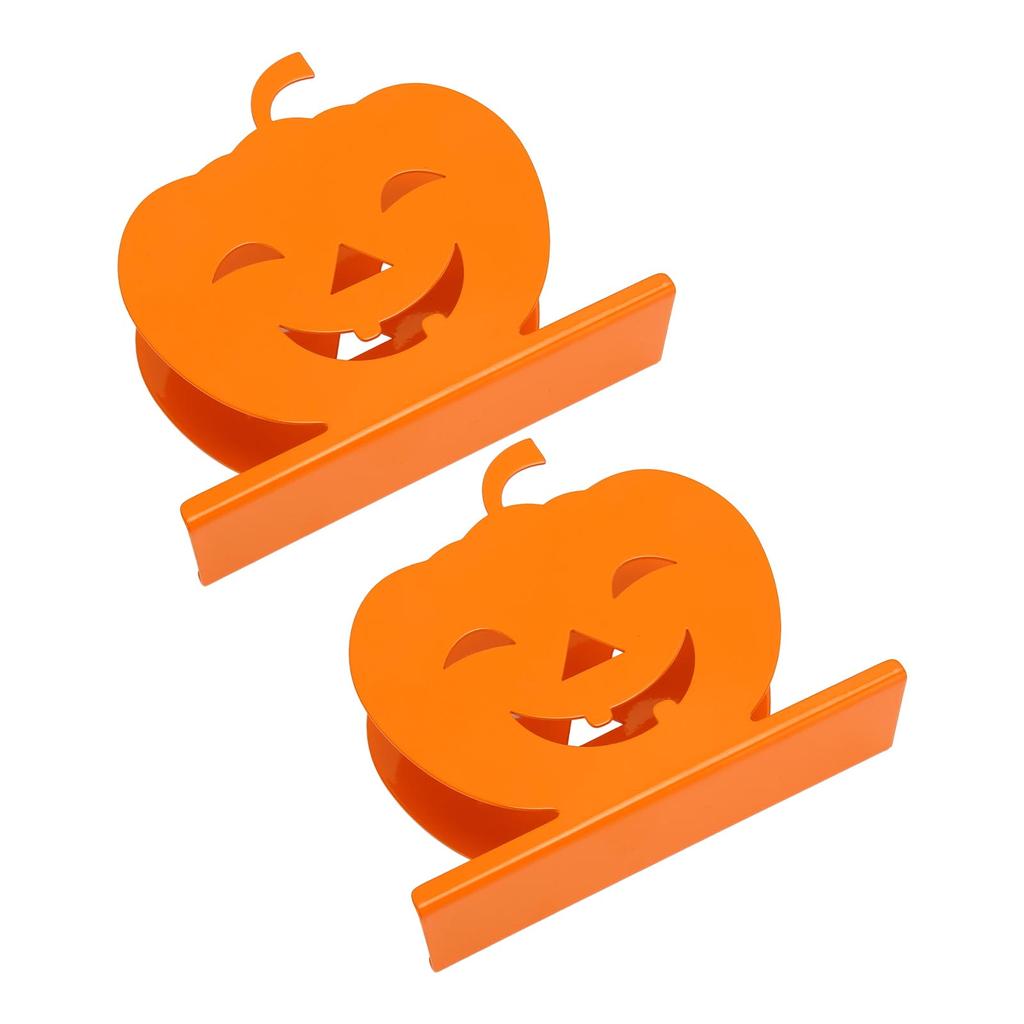 2 шт. Симпатичный держатель для салфеток в виде тыквы, железный держатель для бумажных салфеток, полый декоративный диспенсер для салфеток 