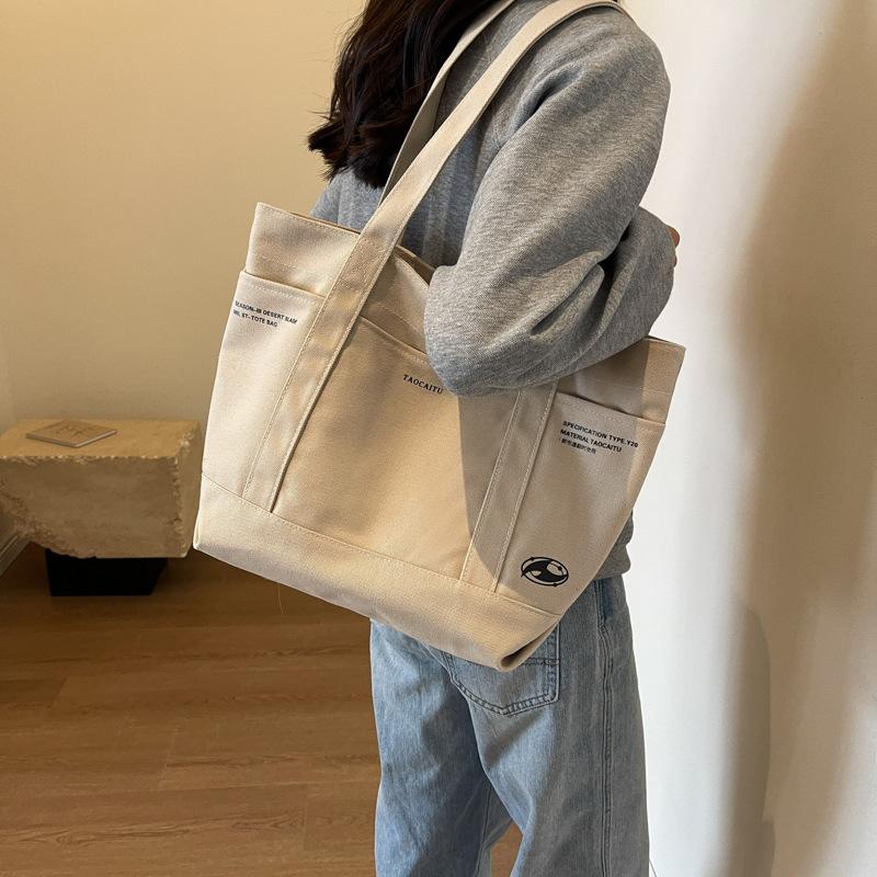 Холщовая сумка Женская сумка через плечо Большая сумка