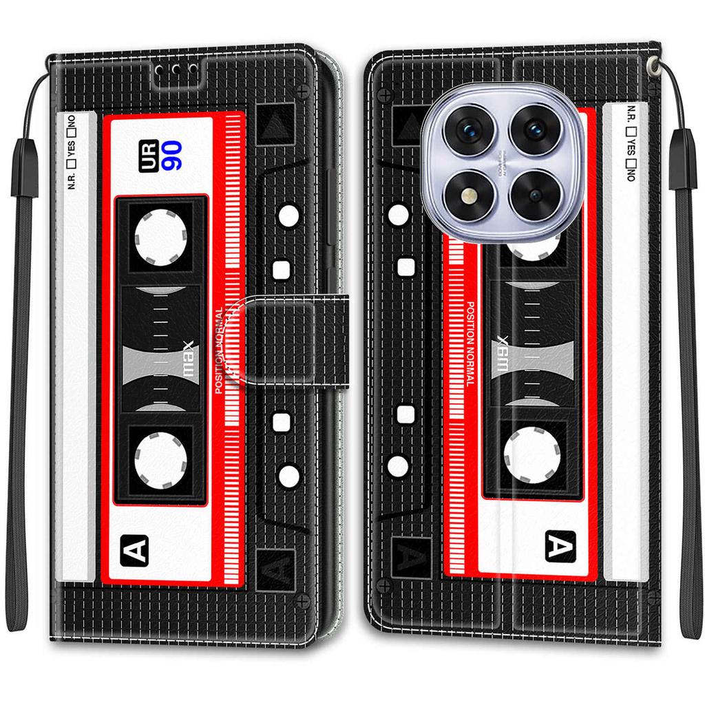 Luxury Painted Leather Case Wallet Book Style Protective Cover for Redmi K60 Ultra/Redmi Note 13 Pro Plus/Redmi 12C 11A A3/Redmi Note12 Note14 Pro