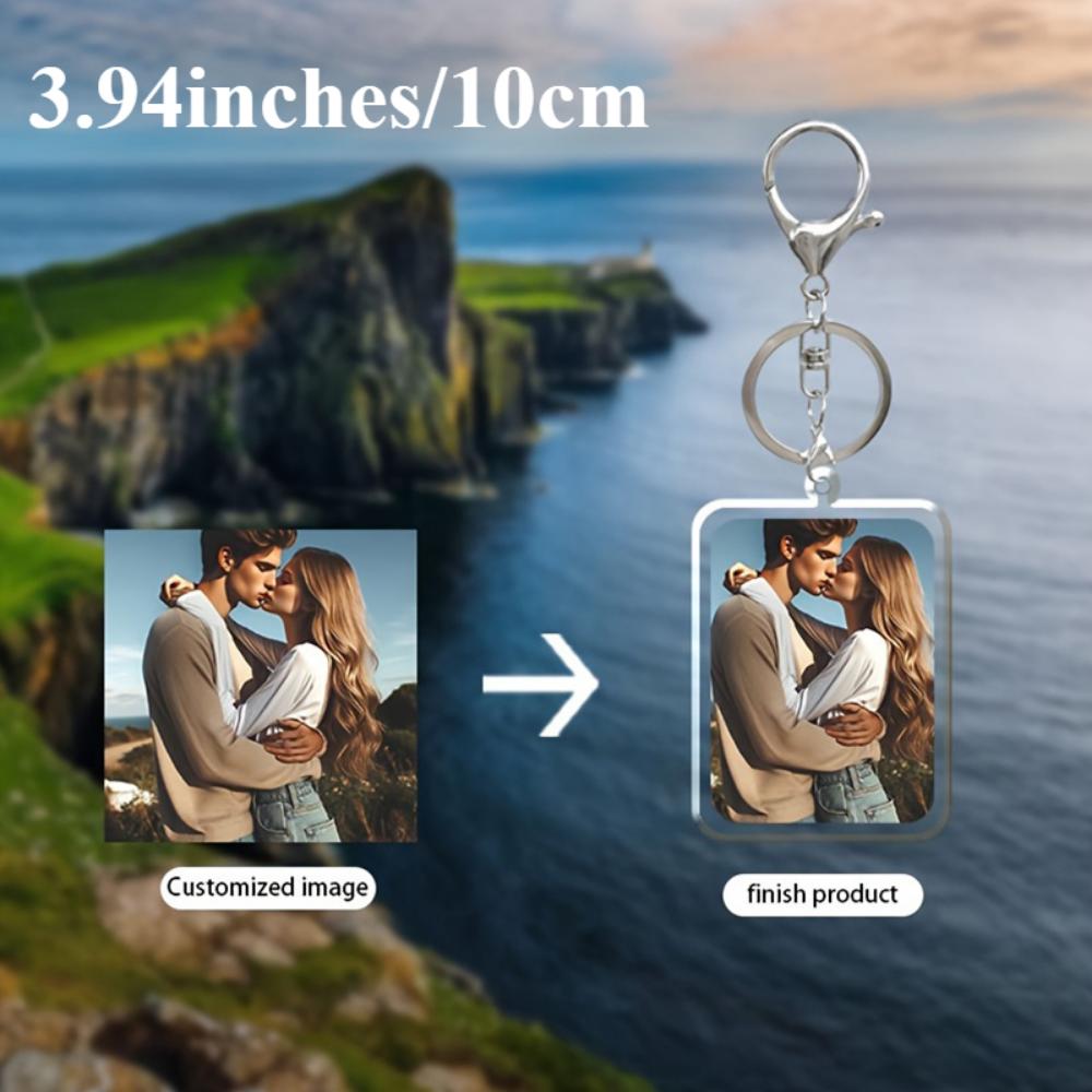 Customized Picture Women's Pendant, Acrylic Pendant,couple keychain,Easter Gift, Valentine's Day Gift,suitable for Couples, Anniversary Gift,