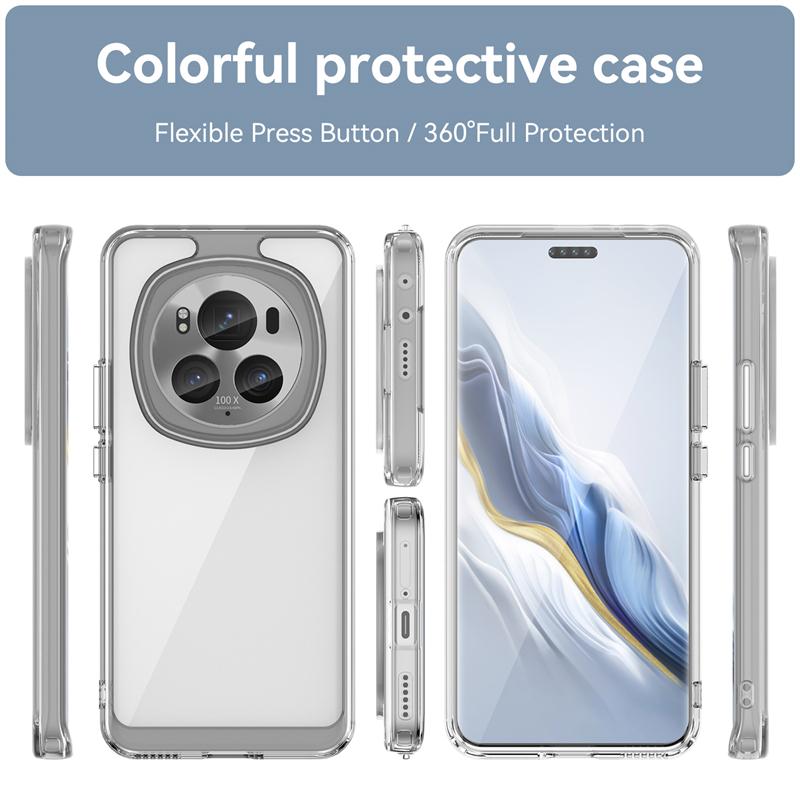 Для Honor Magic 6 Pro Чехол Чехол Huawei Honor Magic 6 Pro Capas Ударопрочный Цветной Прозрачный Чехол Honor Magic 6 Pro 5G