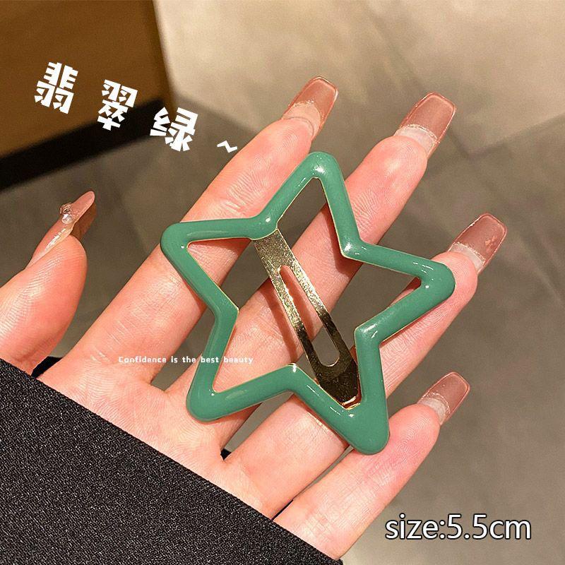 Новая заколка для волос Oil Drop Color BB - Милая заколка для волос в форме сердца и звезды для девочек