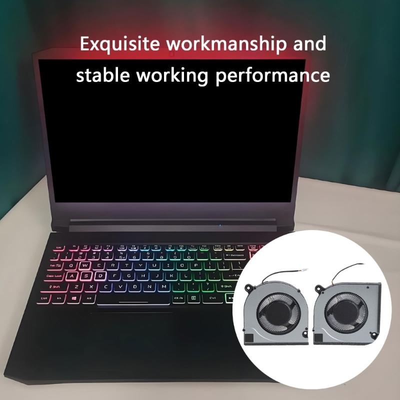 CPU GPU Fan Laptops Cooling Fan DC12V 4Pin 4wires Coolers for V15 ANV15-51 ANV15-51-532J N23Q22 Laptops Part