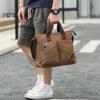 Men's Business Canvas Handbag Outdoor Crossbody Bag Men's Shoulder Bag Student Casual Backpack