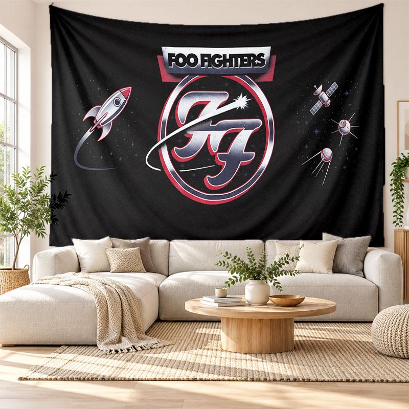 Foo Fighters Wall Tapestry Home Decor Hanging Cloth Art Background Tapestry for Bedroom