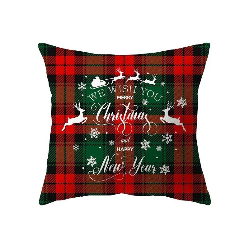 Рождественская тема Рождественские украшения с принтом наволочка для дома, гостиной, украшения дивана, подушка, наволочка