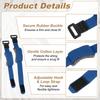 uxcell Guitar String Cover Tap Bass Silencer Damper Strap Instrument Accessory for Electric Blue 2-Pack Bass,