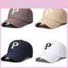 Вышивка Буква P Бейсболка Регулируемая Защита от солнца Подарки Дышащая