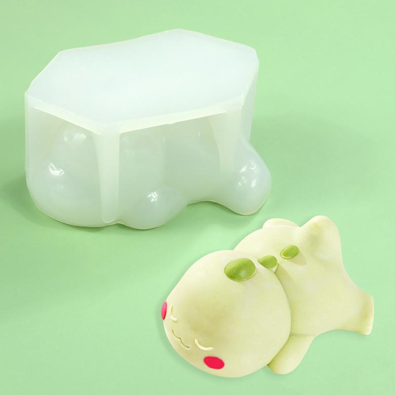 Лежащий дракончик, кошечка, молочный пудинг, силиконовая форма для заварного крема, милый мультяшный желейный торт, форма для украшения торта, выпечка, инструмент для выпечки