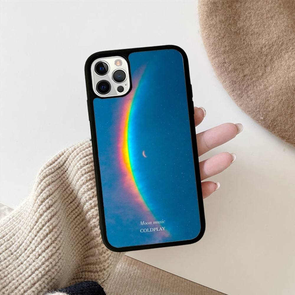 Чехол для телефона Moon Music Coldplay Band PC+TPU для IPhone 17 16 15 14 PRO MAX 11 12 13 PLUS MINI