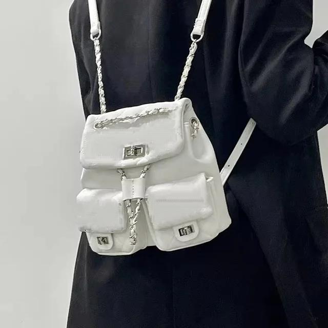 Новый весенне-летний модный однотонный модный универсальный рюкзак, городской деловой женский рюкзак, легкий одинаковый рюкзак