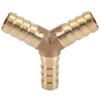 Equal Reducing 4 5 6 8 10 12 13 14 16 19 mm Hose Barb Y Shaped 3 Ways Brass Pipe Fitting Connector Splitter Coupler Home Garden