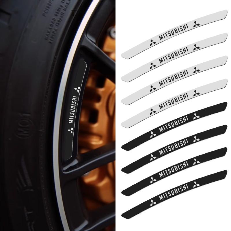 Алюминиевые наклейки с логотипом автомобиля Декор ступицы колеса автомобиля Для Mitsubishi Lancer 9 10 Outlander 3 Pajero ASX L200 Xpander Colt RalliArt