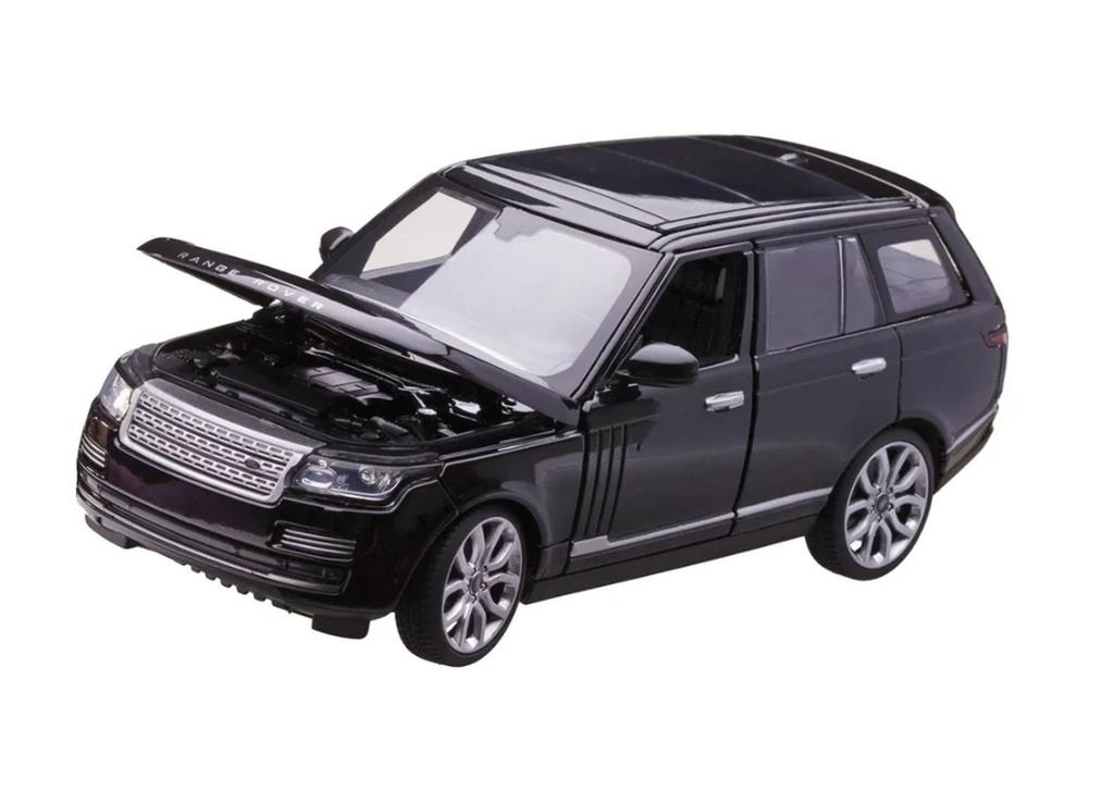 Range Rover Czarny Auto Metalowe Model Kolekcjonerski Skala 1:24