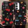 Милый чехол-крышка с вишнями для телефона Capa для Samsung Galaxy S25 A16 S24 Ultra S23 S25Ultra A56 A36 S23Ultra S20 FE A26