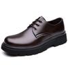 Модные кожаные британские деловые мужские туфли весна-осень мужские туфли дерби дизайнерские мужские свадебные туфли с мягкой подошвой