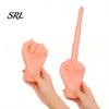 Lifelike Middle Finger Toy 1/2Pcs 3-Stage Telescopic Toy, 3D Printed Hand Gag Prank Prop, Realistic Retractable for Stress Relief Telescoping