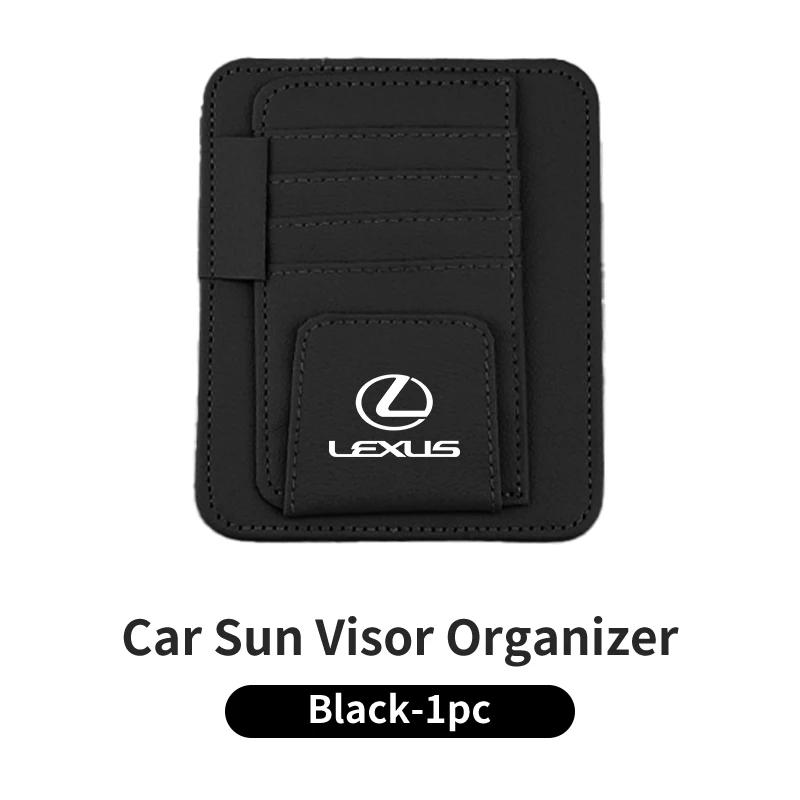DJSZ3 Car Visor Sunglasses Holder Card Bag Glasses Storage Clip Interior For Lexus CT ES GS NX IS250 CT200h IS300h ES300h RX400h NX