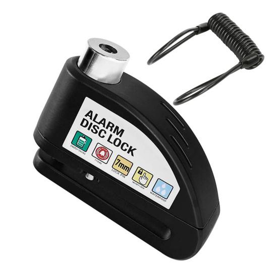 Bike Disc Brake Lock with Warning Rope High Decibels Anti-Theft Alarm Heavy Duty