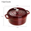 Staub Cocotte Round Grenadine Red Large Hand Cast Enamel Pot IH Compatible Japanese La Cocotte Round "Pico 28cm" [Authorized Product] 40509-362