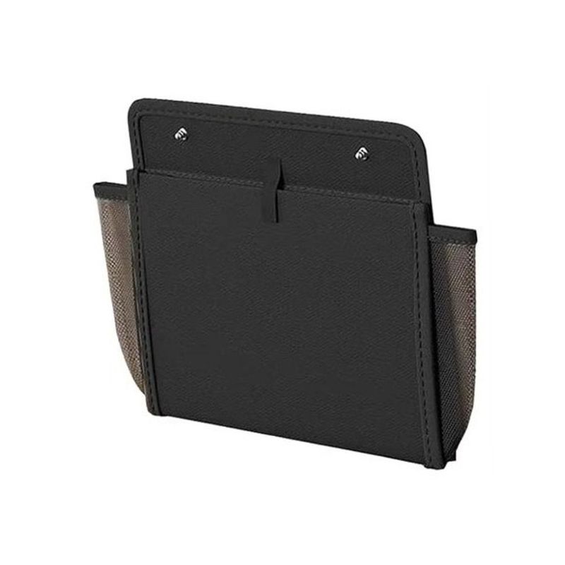 Black RV Storage Bag Wall-Mounted Multi-Compartment Door Organizer Side Pockets Large Capacity Mesh Pocket Organizer