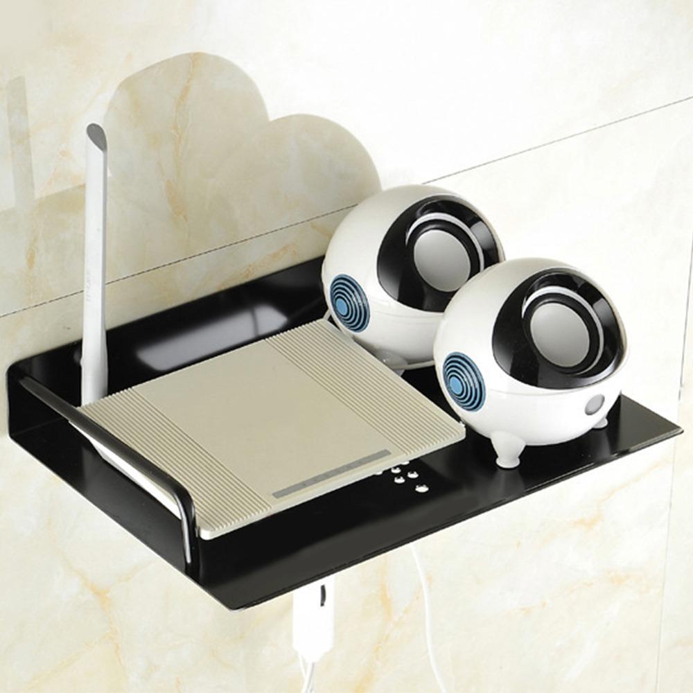 Металлическая полка для маршрутизатора, настенное крепление, держатель проектора, прочная стойка для маршрутизатора, гостиная, спальня