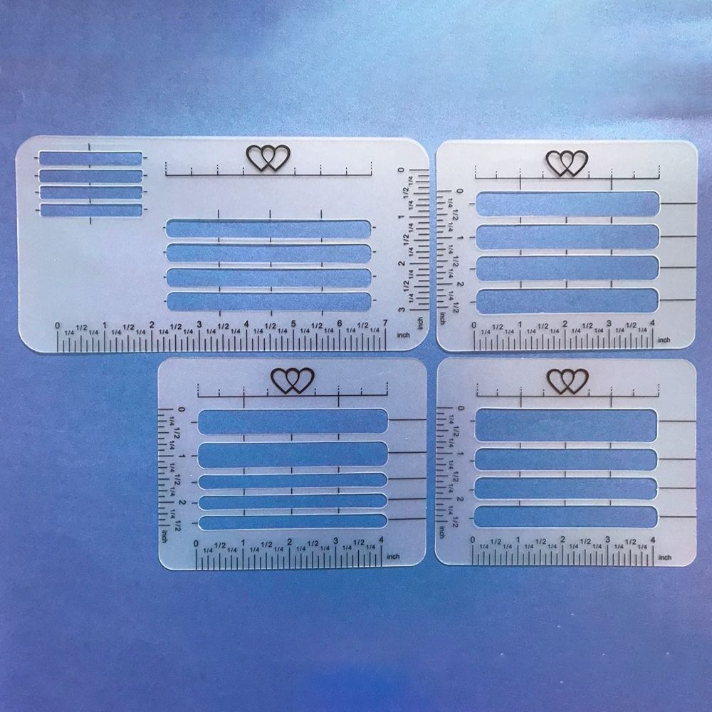 4/6Pcs DIY Guide Envelope Template Precision Writing Clear Calligraphy Stencil Student
