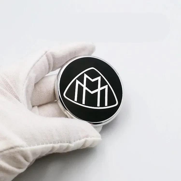 Металлические стоячие эмблемы Maybach на капот автомобиля, 3D задний логотип, стандартные боковые для S, GLS, S400, S500, S600 W222, значок, аксессуары