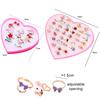 Children Rings Adjustable Exquisite Jewelry Cartoon Fashion Makeup Pretend Play Girls Birthday Gifts Kids Rewards TMZ