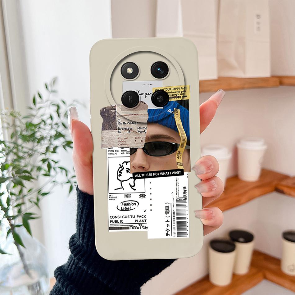 For Honor Magic 7 Lite Phone Case Cute Astronaut Full Coverage Anti Drop Lightweight High Quality Soft Liquid Silicone Bumper
