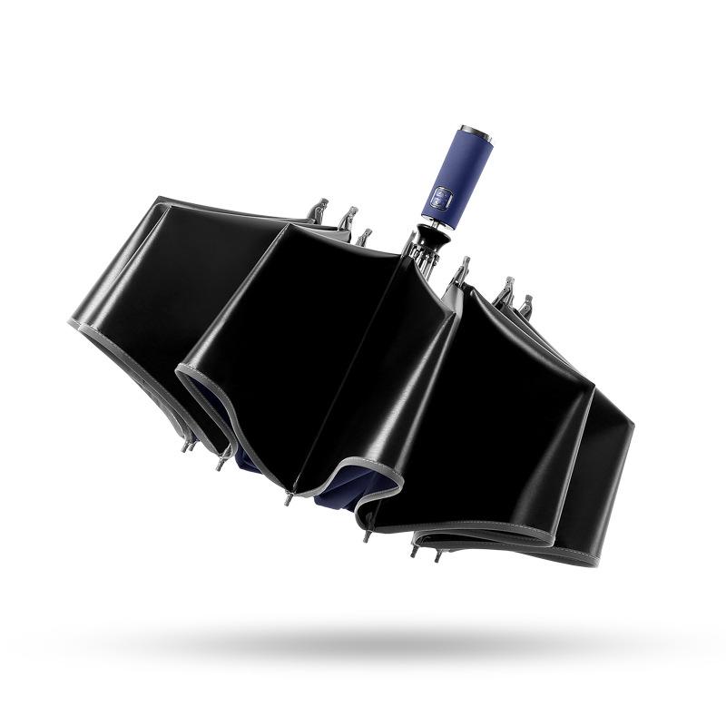 10 спиц зонт от солнца из виниловой ткани с обратным сложением, цветовая схема ручки, трехсложный зонт