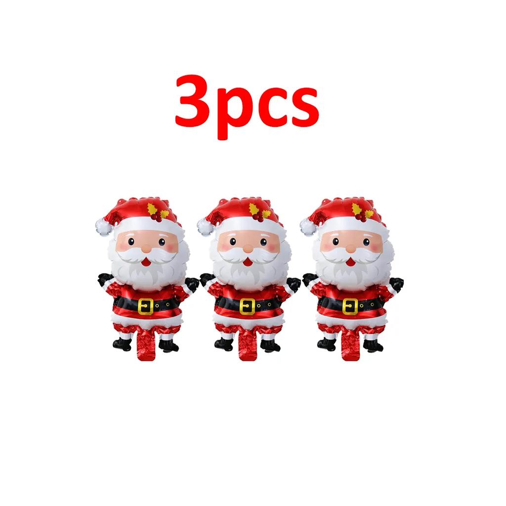 1-15 шт. Рождественские воздушные шары Алюминиевая фольга Рождественская елка Пряничный человечек Санта Клаус Воздушный шар Детские игрушки Рождественская вечеринка по случаю дня рождения Праздничное украшение