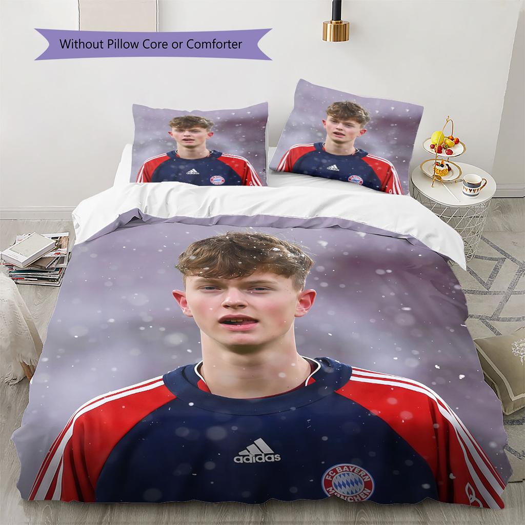 P. Wanner Pattern Bedding Home Decoration Birthday Gift ( 1 duvet cover + 2 pillowcase, without core),fan merchandise.