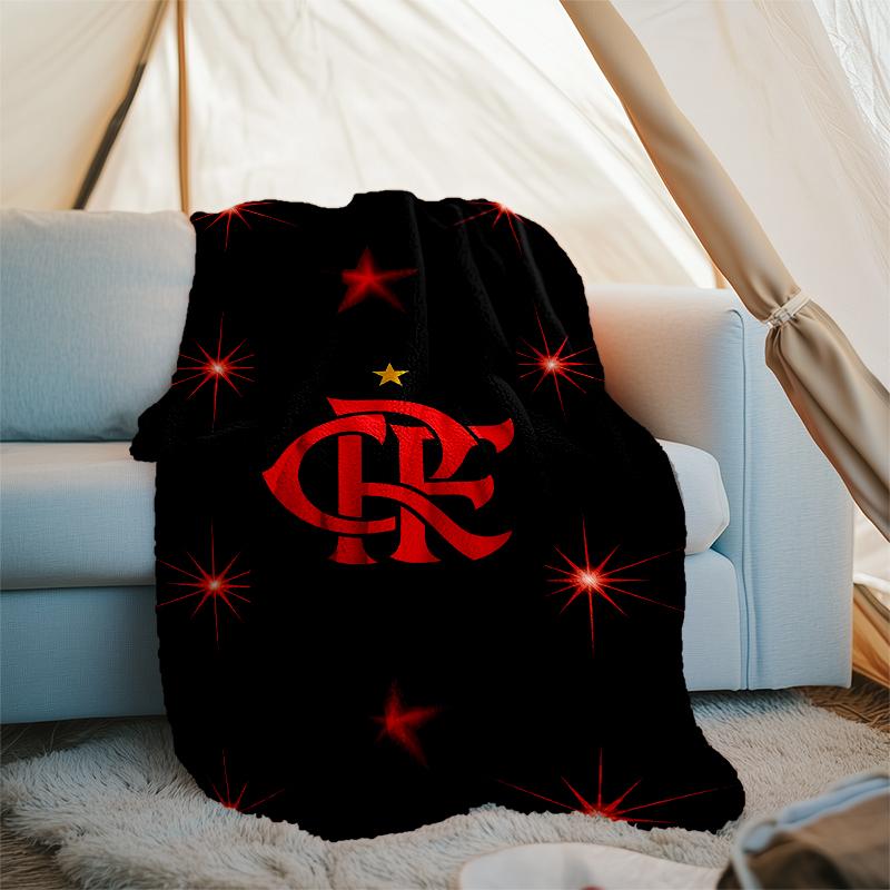 Clube de Regatas do Flamengo printed blanket—lightweight,soft,warm;versatile blanket all seasons—perfect as &air-conditioning throw,nap blanket