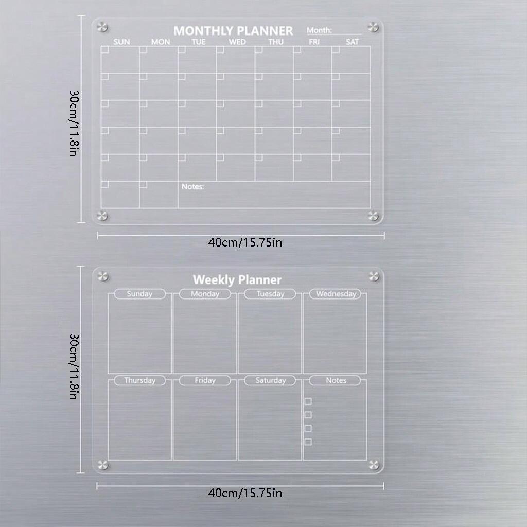 Планировщик ежедневный еженедельный многоцелевой прозрачный магнитный календарь доска для планирования многоразовый блокнот магнитная наклейка на холодильник