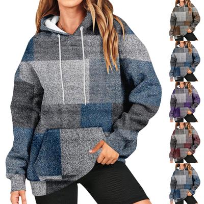 Женская мода, повседневный универсальный повседневный топ с v-образным вырезом и длинными рукавами с принтом