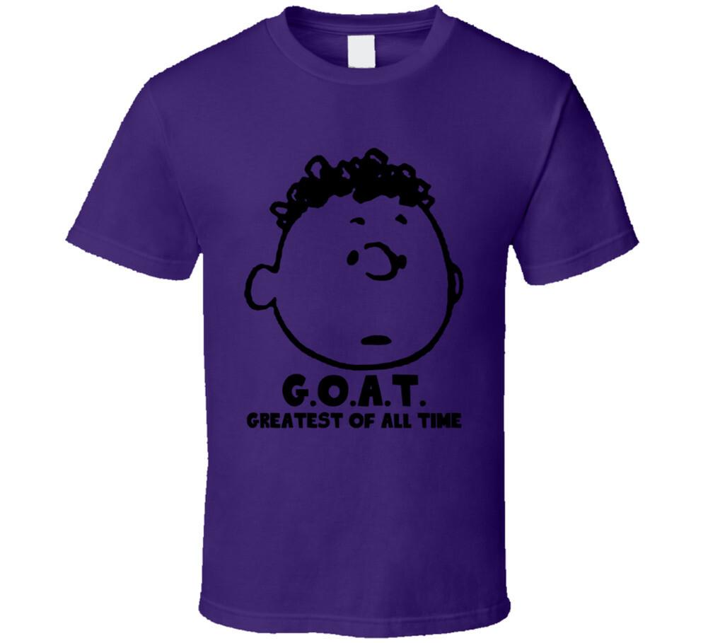 Franklin Peanuts Comic Strip Greatest Of All Time Goat Cartoon Fan T Shirt
