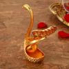 6Pcs Zinc Zinc Zinc Alloy Luxury Dessert Utensils with Swan Shaped Base Dessert Spoon  Kitchen
