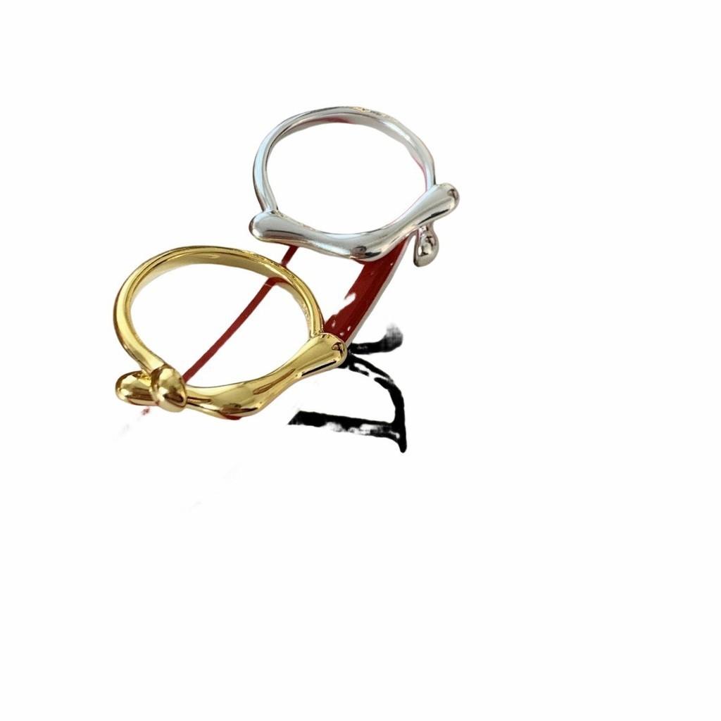 Stylish Minimalist 925 Sterling Silver Irregular Geometry Open Finger Ring For Women