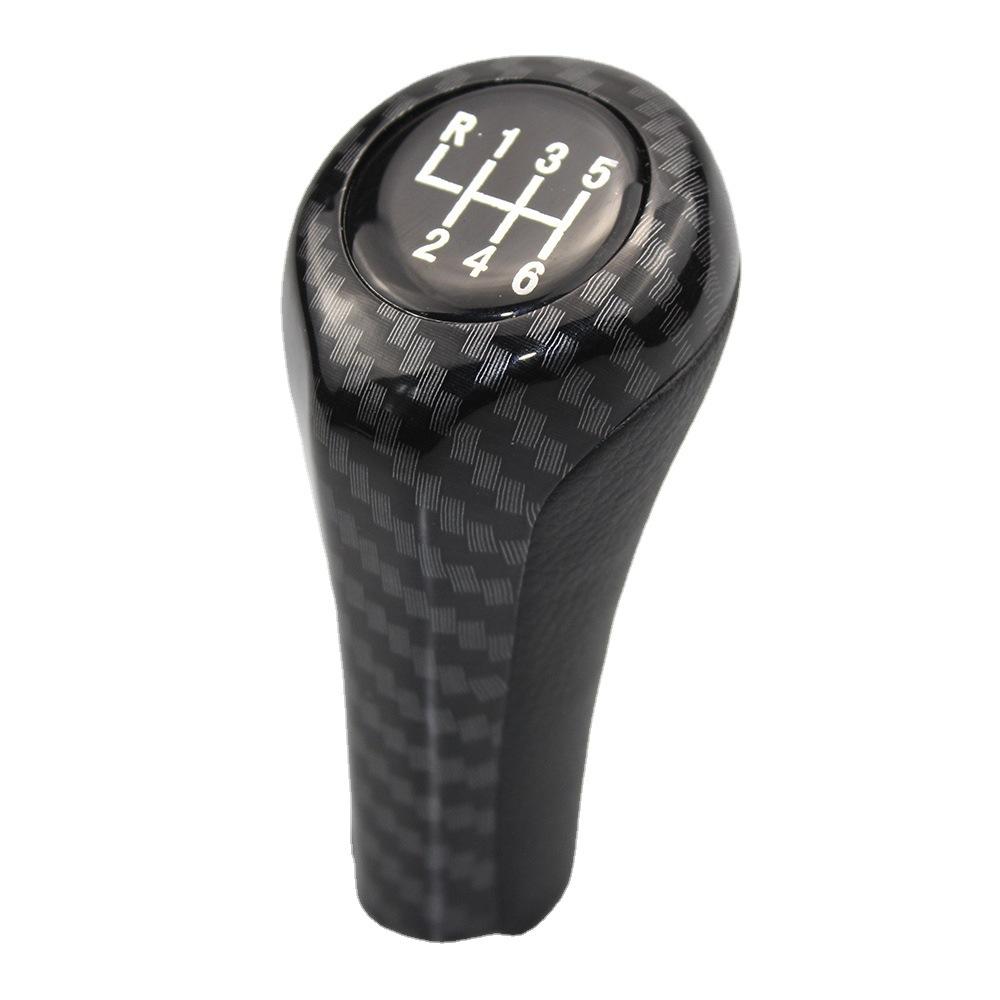 Suitable for BMW 5-speed and 6-speed shift handball gear shift head gear lever handball - fiber version