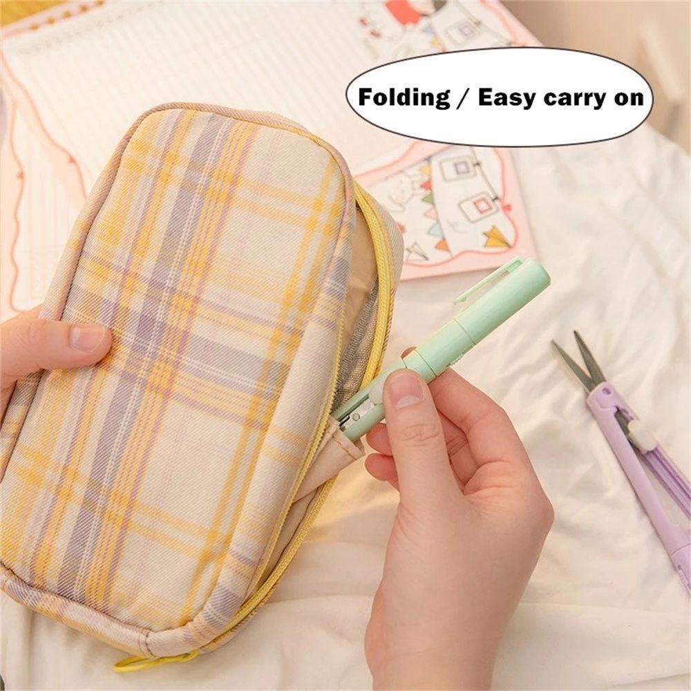 Mini for Paper Work Portable Size Sticker Cutter Pen Cutter Folding Scissor Precision Art Cutter