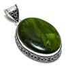 Подвеска из стерлингового серебра 925 пробы с натуральным зеленым лабрадоритом 2,36 дюйма k8T97