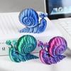 3D-печатная модель улитки, игрушка, забавная фигурка животного, украшение для рабочего стола, подарки для детей, уникальный подарок