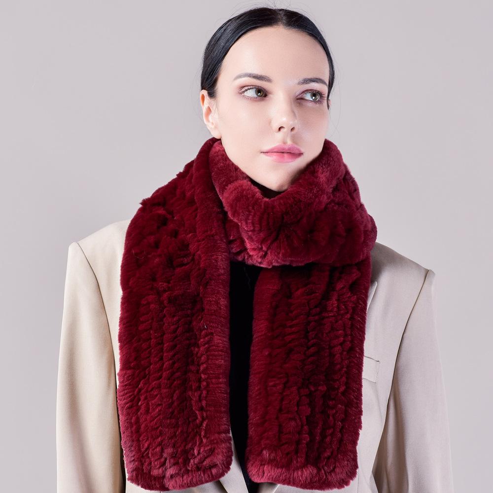 Длинный вязаный плюшевый шарф для тепла и объема, универсальный для женщин зимой