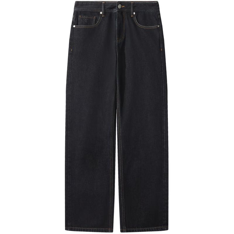 CABBEEN Men's Washed Straight-Fit Jeans