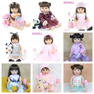 BZDOLL 48 см, силиконовая кукла Reborn для всего тела, живая девочка, 19 дюймов, виниловая, для новорожденных, прекрасный подарок на день рождения, детская игрушка для купания, игровой домик