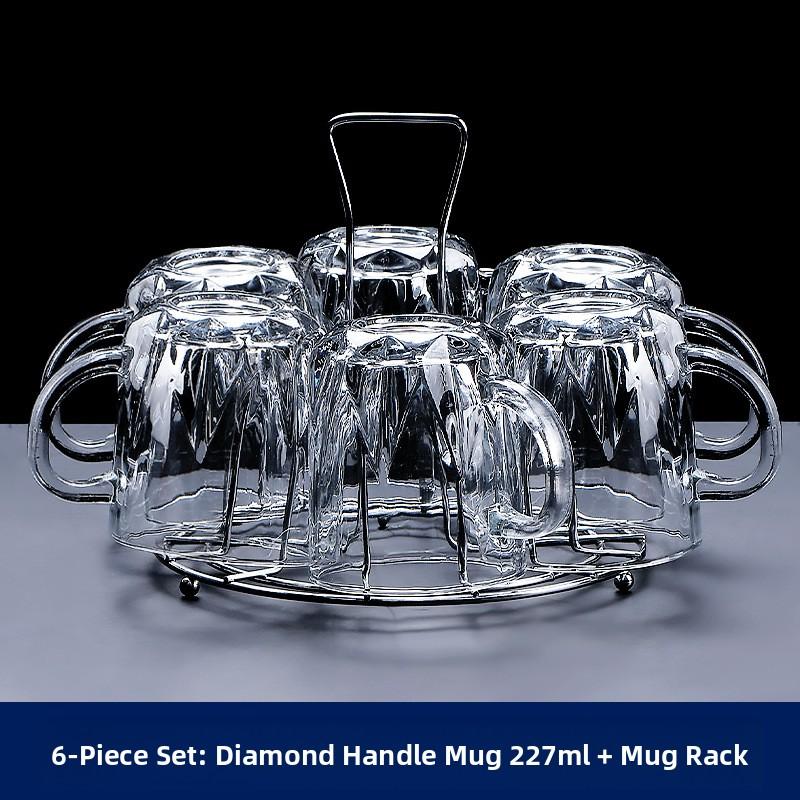 High Temperature Resistant Glass Cup Set for Home Use Guest Drinking Tea Juice Beer White Wine Cup New Model Transparent roun...